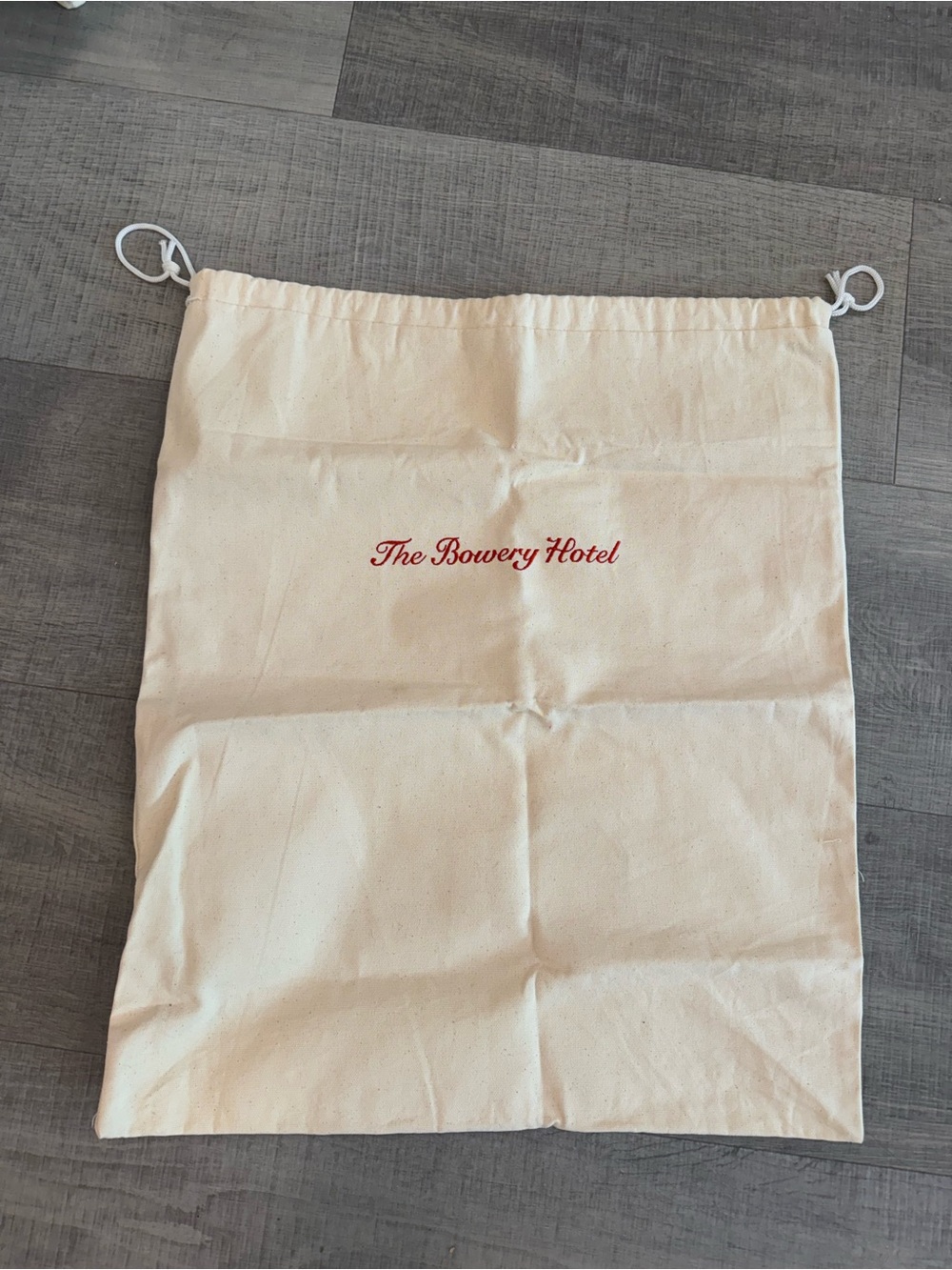 Bowery Hotel laundry bag